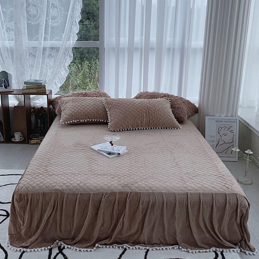 ブラウンフリースダブルカバーセット