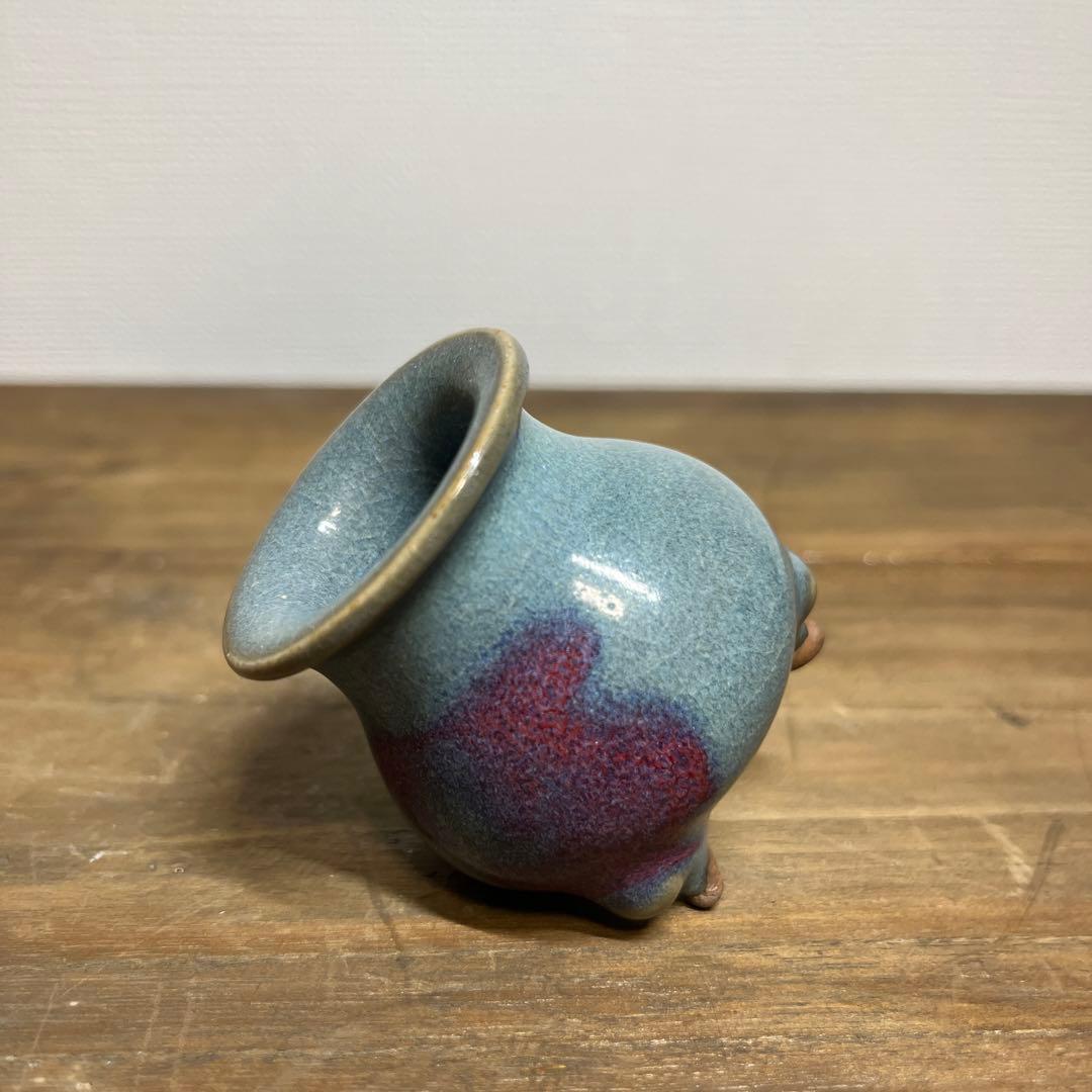 宋時代　鈞窯三足香炉　宋