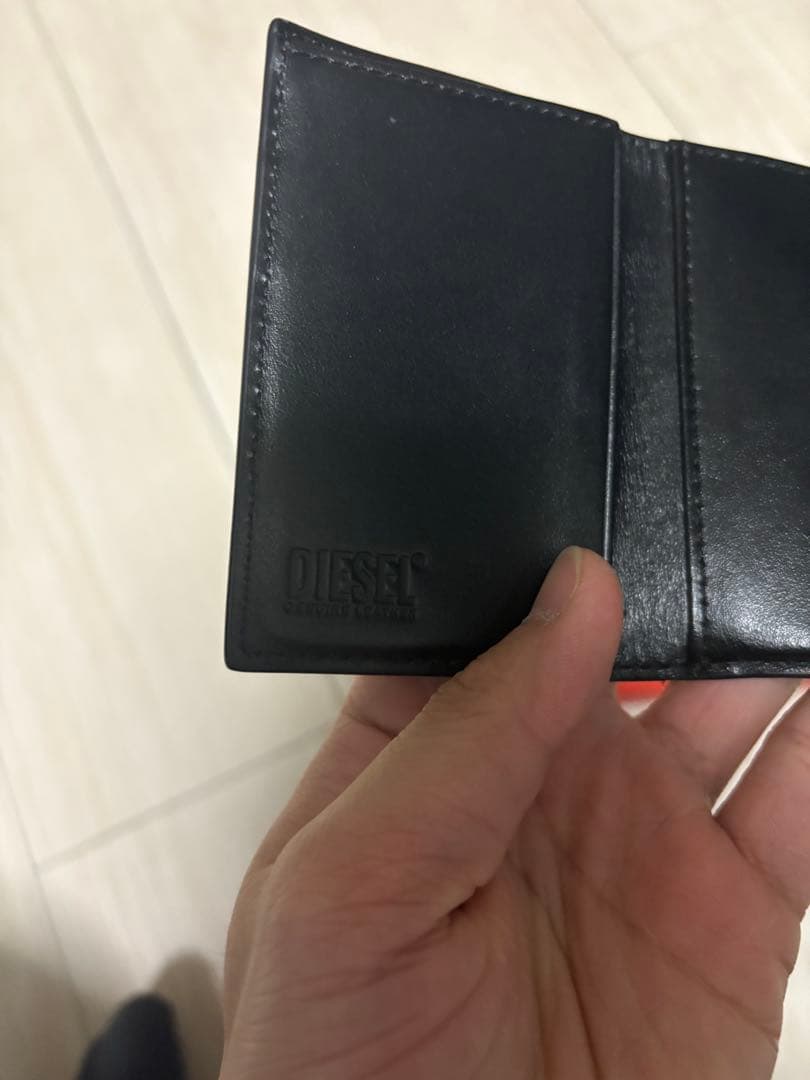 DIESEL ブラック 三つ折り財布