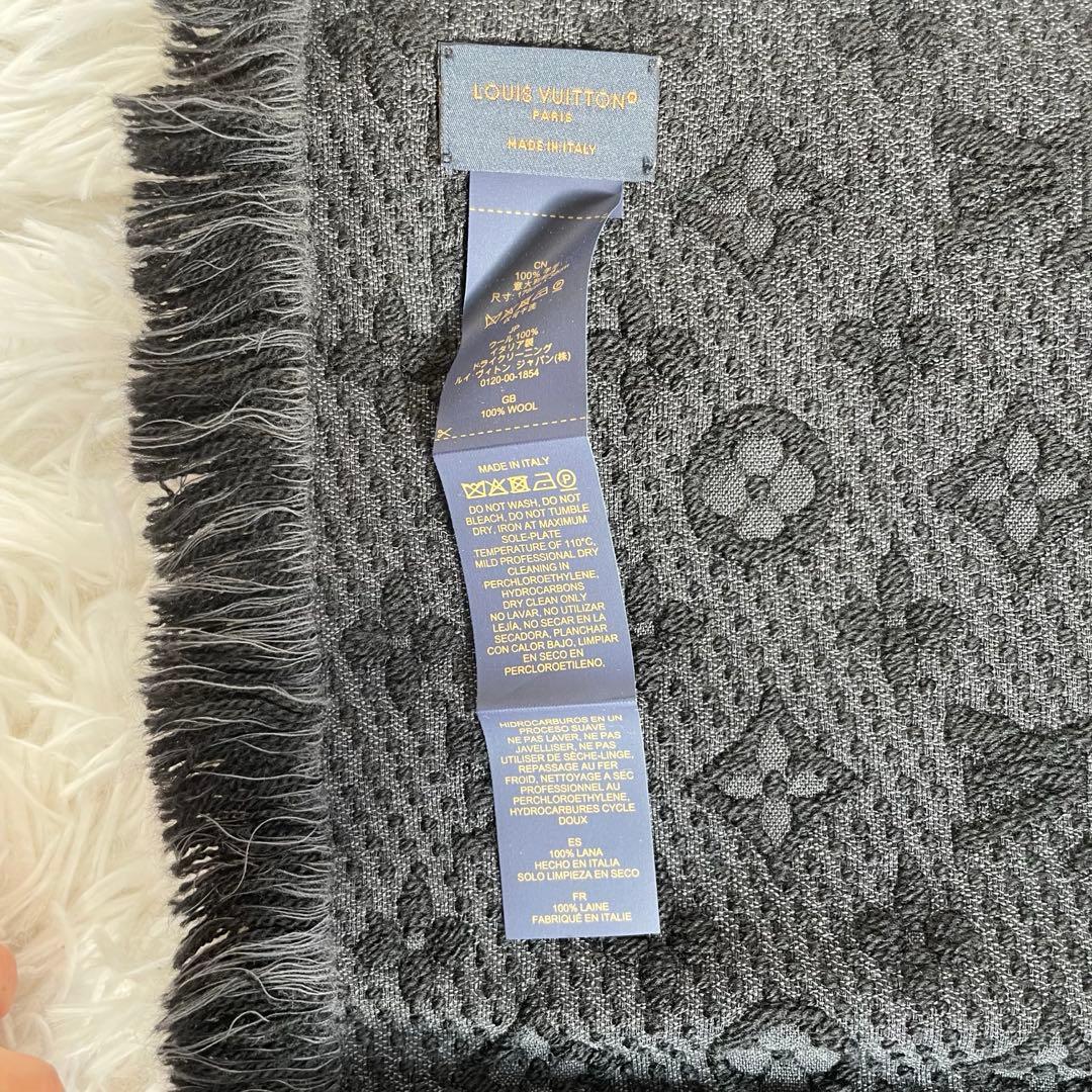 ルイヴィトン マフラー モノグラム　クラシック ノワール　黒