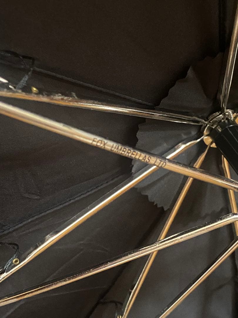 フォックスアンブレラ　TEL12 メンズ　折り畳み傘　ブラック　ワンギー