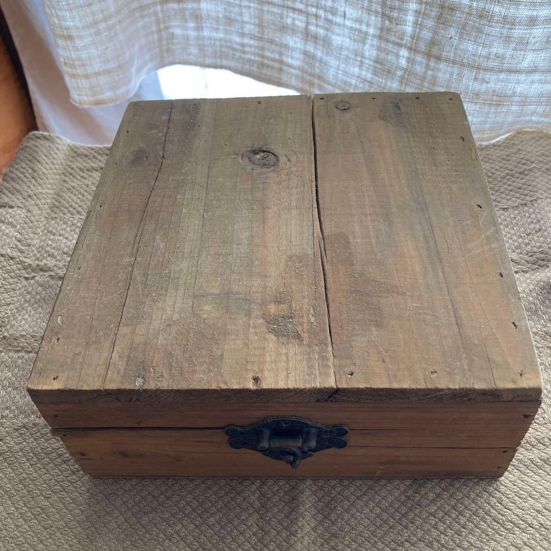フランスアンティーク木箱＆オリーブのペン立て