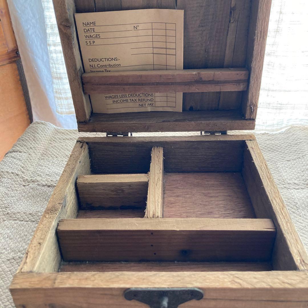 フランスアンティーク木箱＆オリーブのペン立て