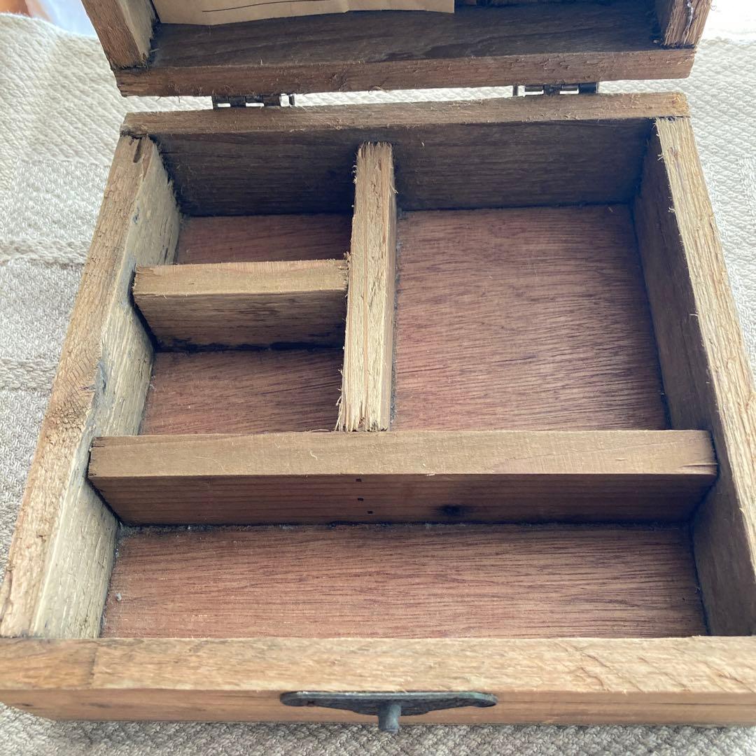 フランスアンティーク木箱＆オリーブのペン立て