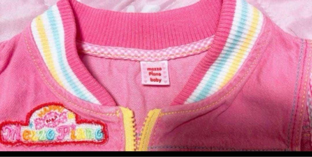 メゾピアノ ベリエちゃん miniーk ピンク ワンピース 白フリル 服