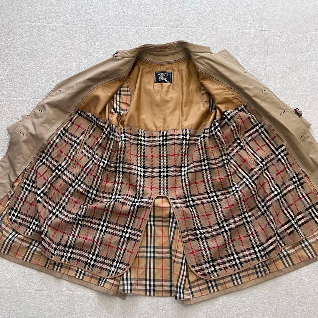バーバリー ノバチェック裏地 トレンチコート ベージュ　M