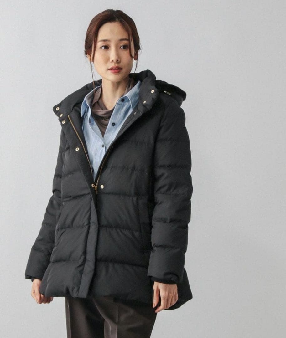 【新品未使用】グローバルワーク ウツクシルエット ダウン コート Mブラック