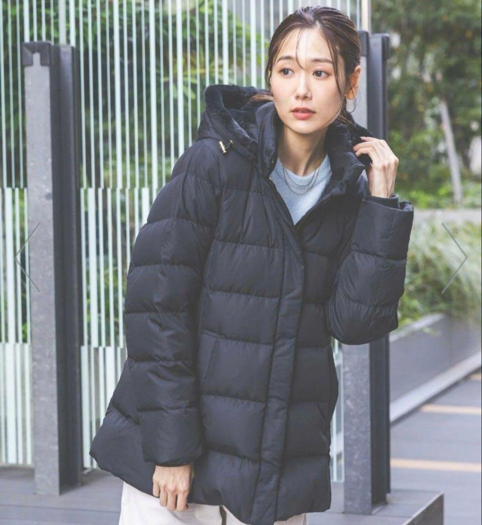 【新品未使用】グローバルワーク ウツクシルエット ダウン コート Mブラック