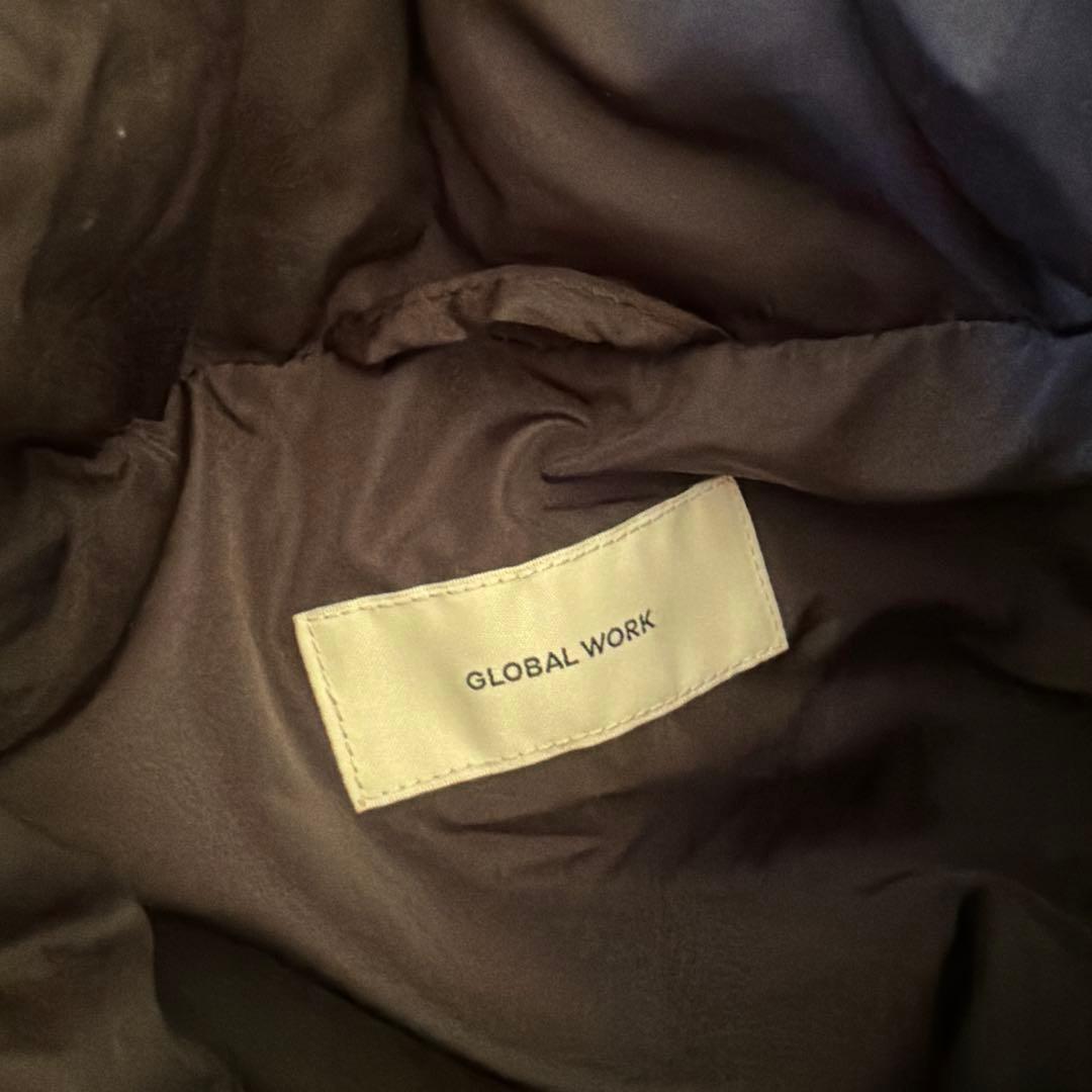 【新品未使用】グローバルワーク ウツクシルエット ダウン コート Mブラック