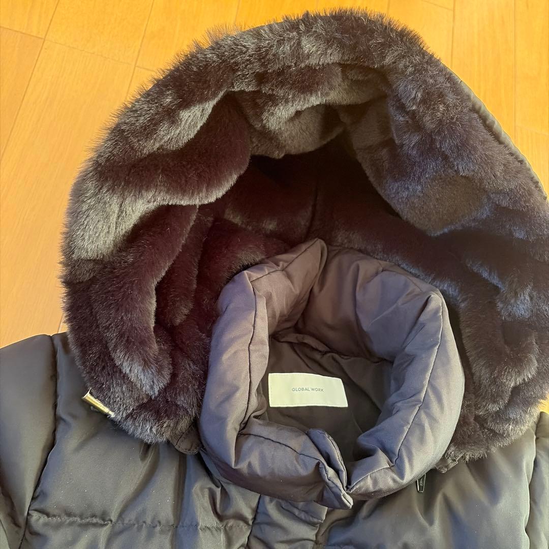 【新品未使用】グローバルワーク ウツクシルエット ダウン コート Mブラック