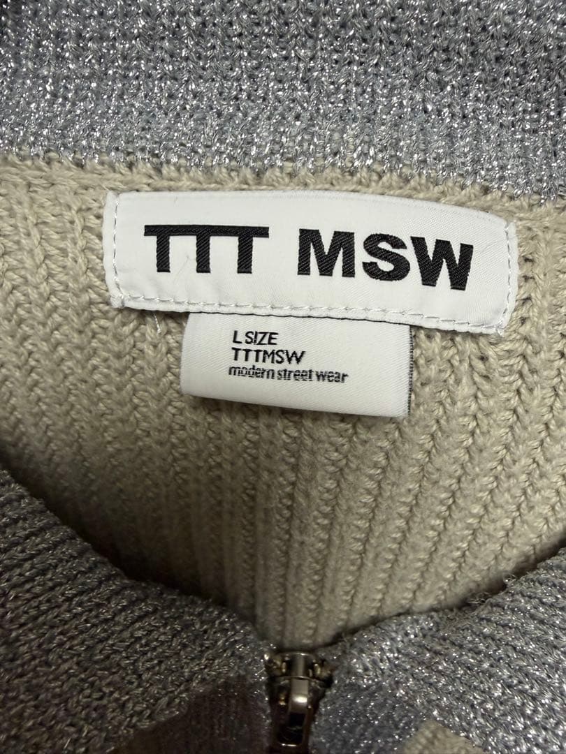 TTT MSW ジップアップニット Lサイズ