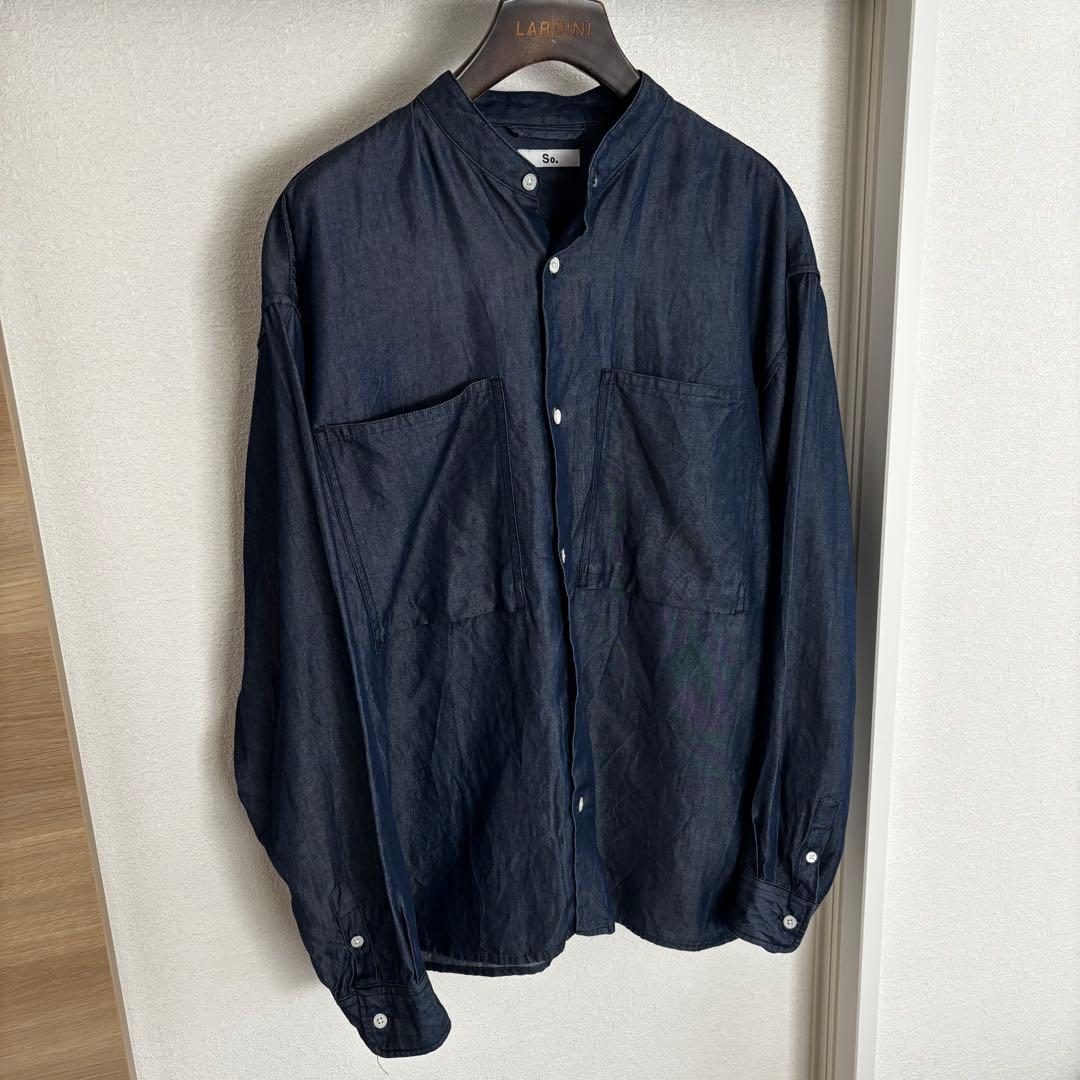 【完売品】So. Deni-Ban Shirtsバンドカラーシャツ 大山シュン