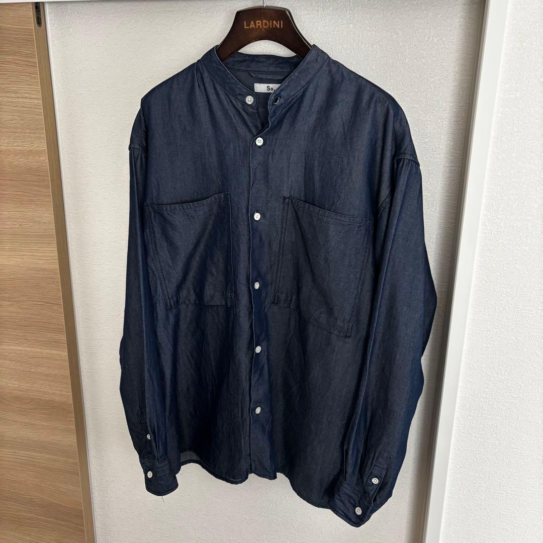 【完売品】So. Deni-Ban Shirtsバンドカラーシャツ 大山シュン