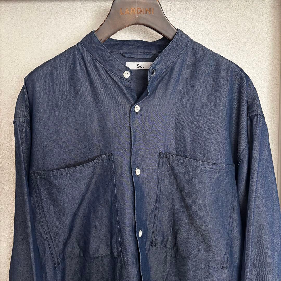 【完売品】So. Deni-Ban Shirtsバンドカラーシャツ 大山シュン