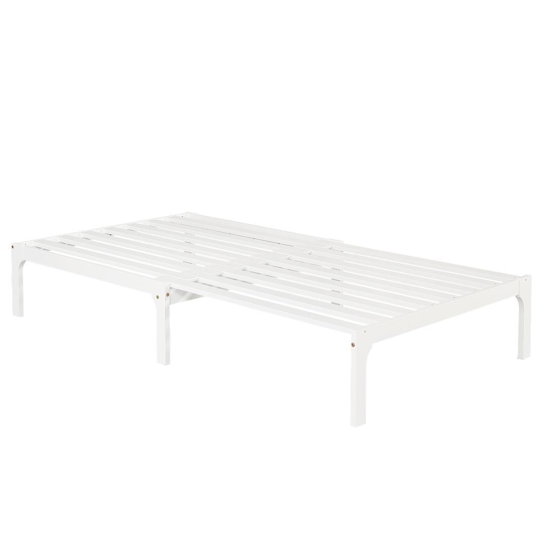 タイムセール！ソファベッド【ダークグレーマット付き】　長さは調節可能　WHITE