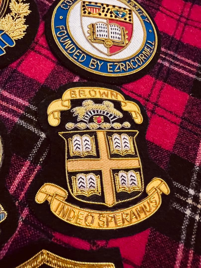 値引アイビーリーグ校章アメリカ東部8大学ブレザーエンブレム、ブラウン大学大変貴重