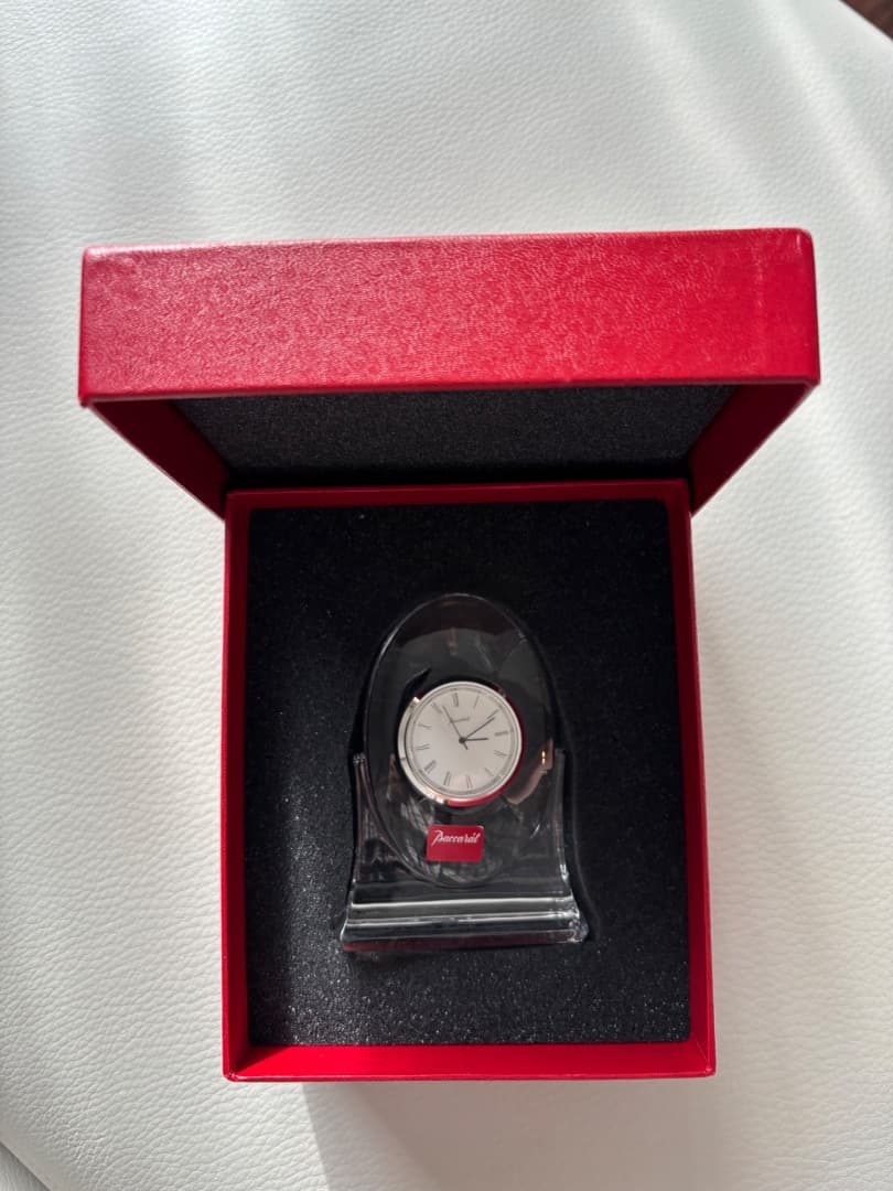 BACCARAT バカラ　置き時計　電池交換済みほぼ未使用