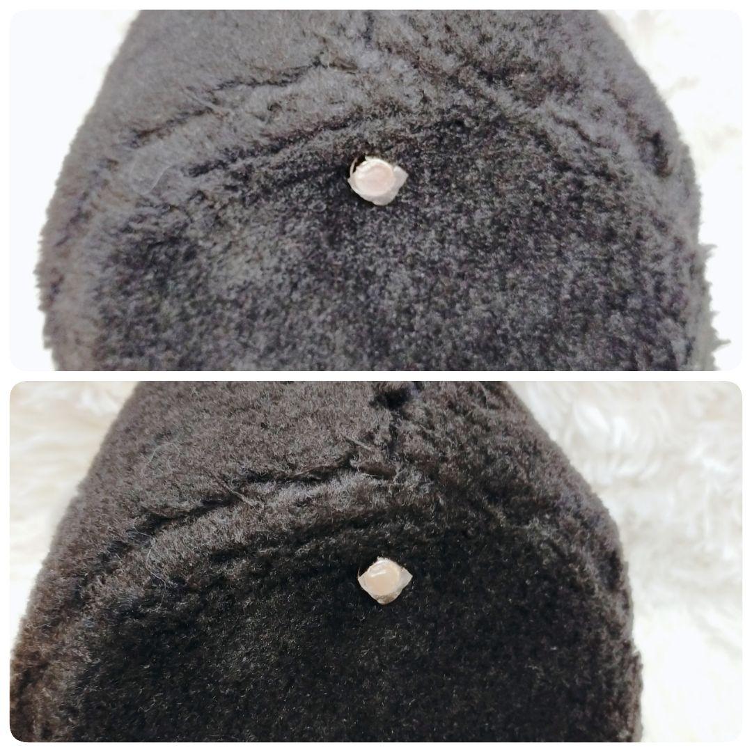 美品☆サロンドアルファード　エコファースマイルトートバッグ チャーム付 黒 希少