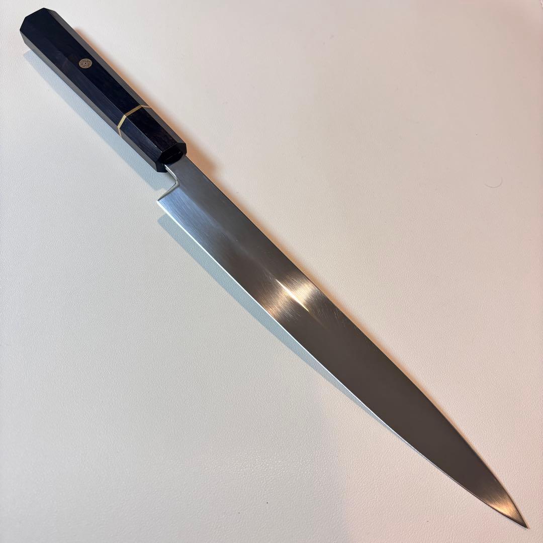 270mm柳刃包丁 鏡面　黒檀八角柄 刺身包丁#