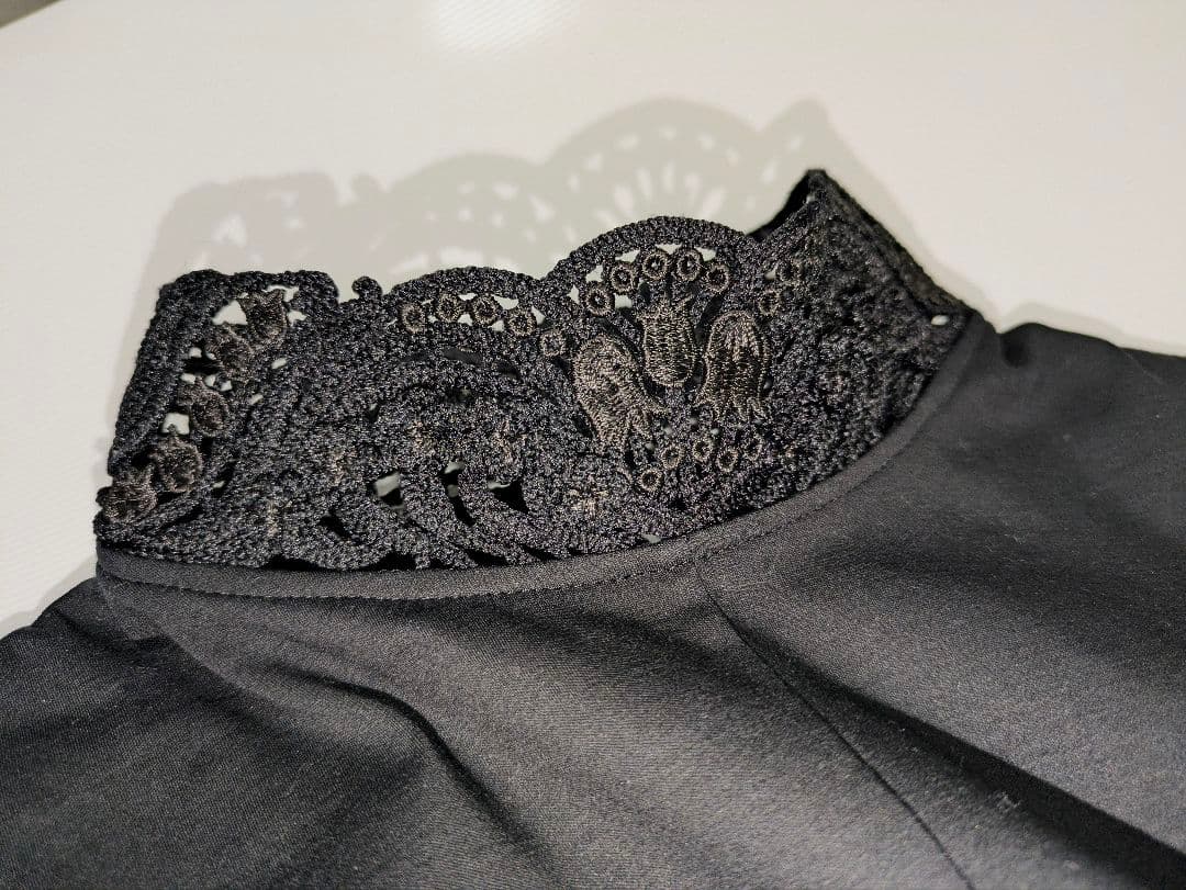 mame コットンジャージー刺繍襟ドレス　サイズ1