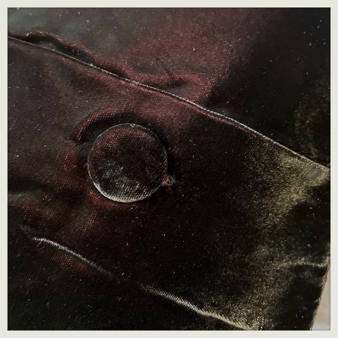 スコティッシュヴィンテージ　クッションカバー　黒+赤と黒+青2枚組セット