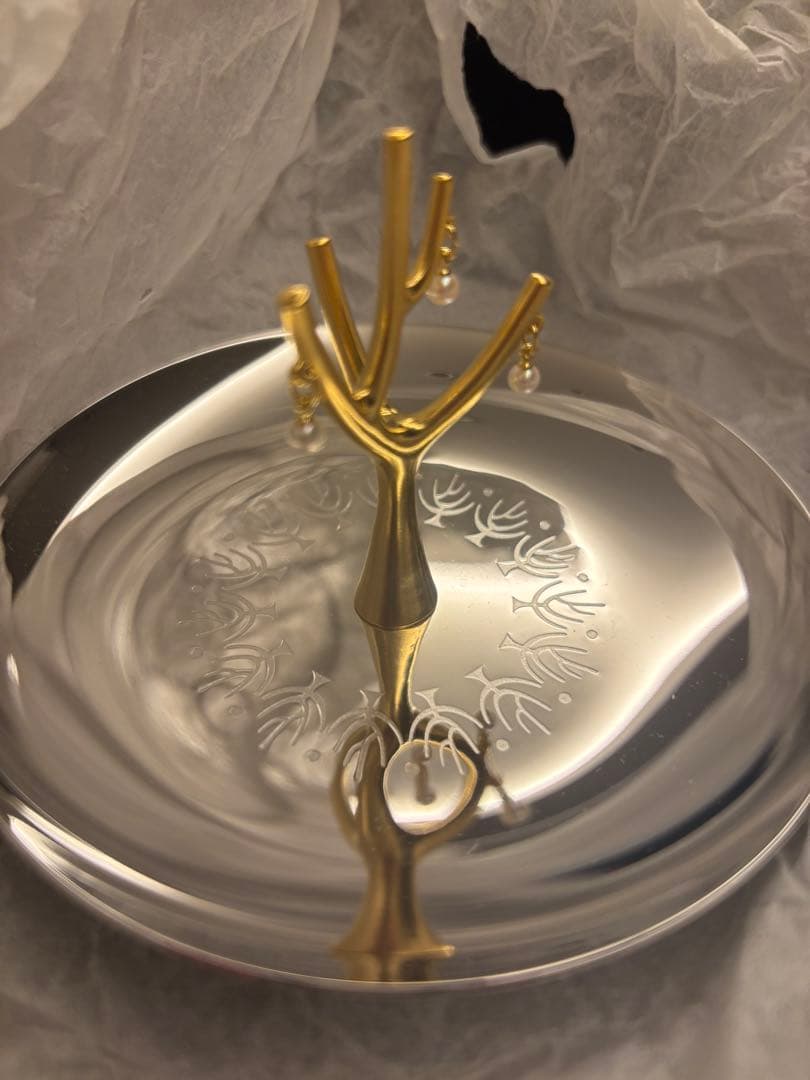 未使用MIKIMOTO ミキモト 150年記念 アクセサリー パール付きトレイ