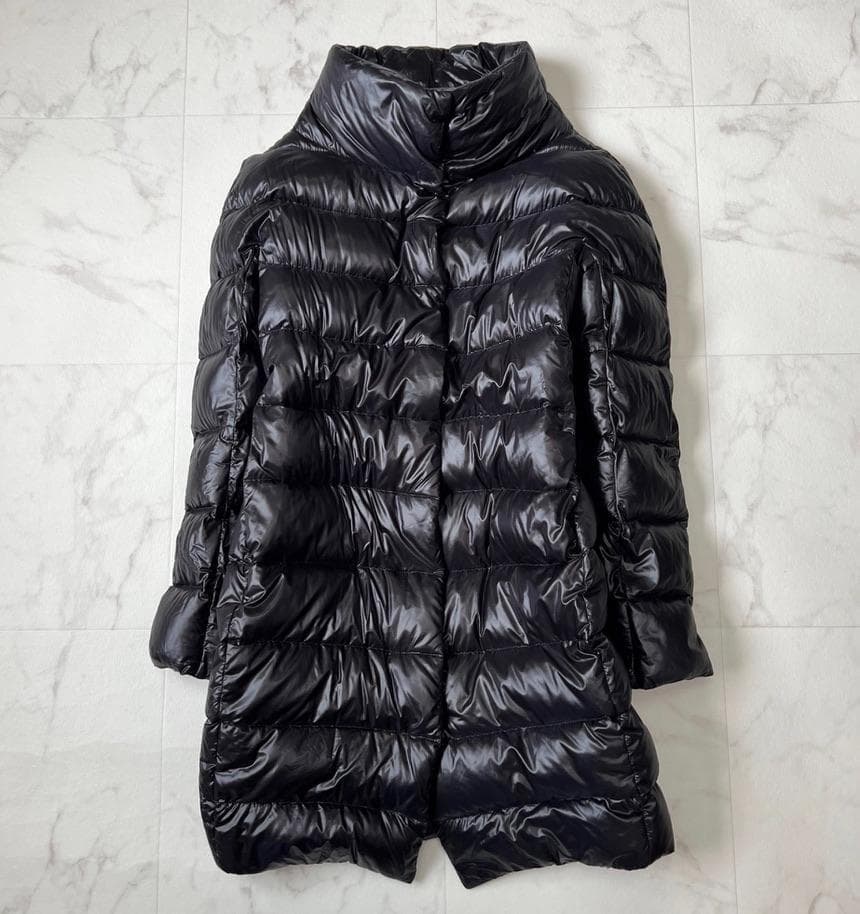 komako・ヘルノ HERNO ラクーンファー シャイニー ダウン