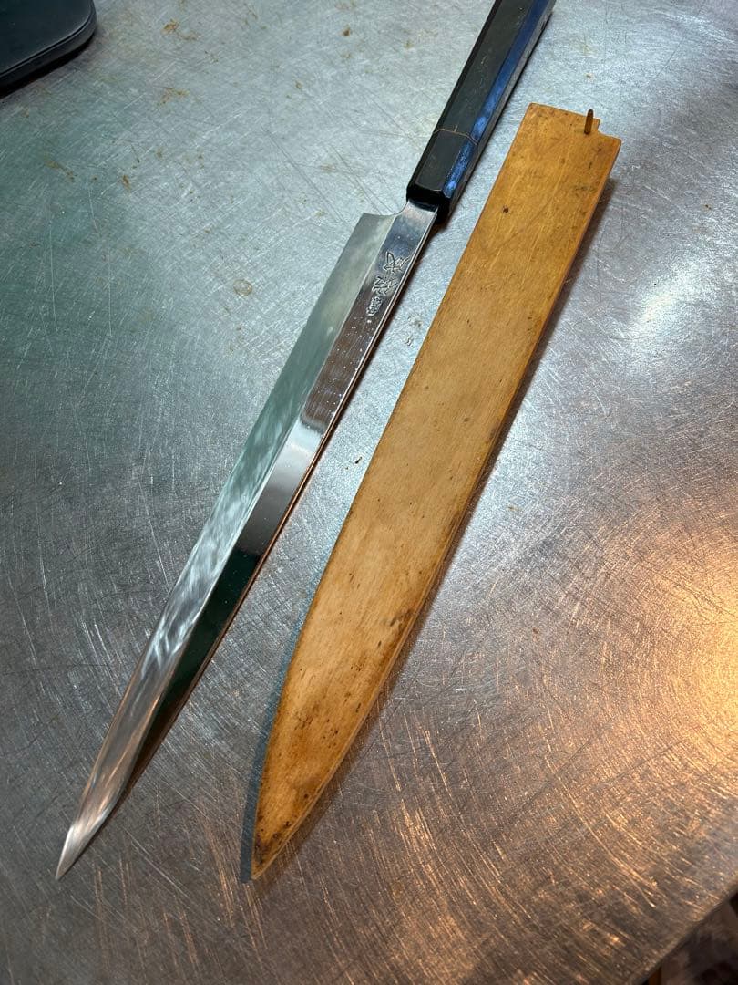 柳刃包丁　刺身包丁　祐成　尺寸　鏡面　錆びにくい