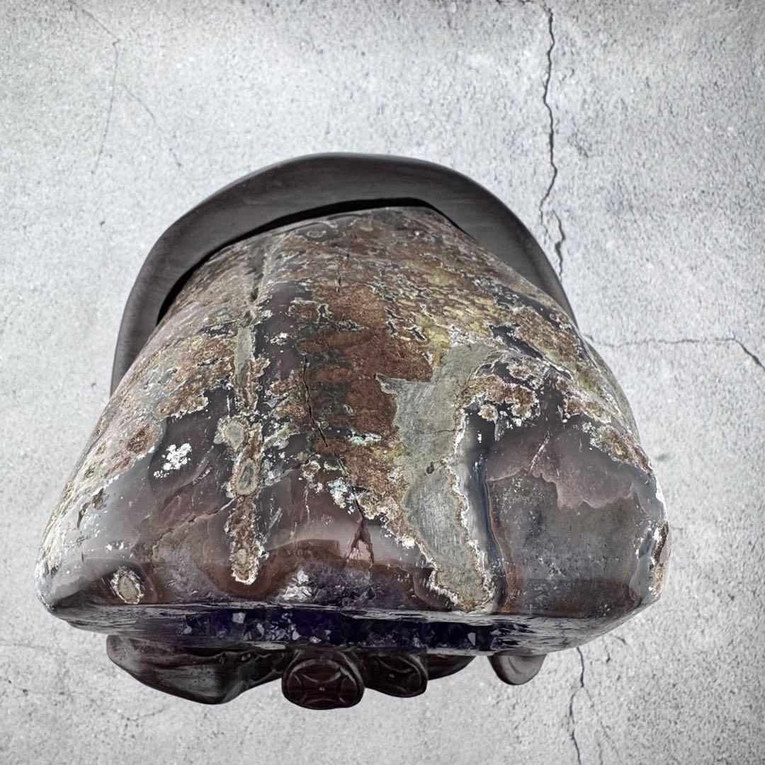 G-130天然アメジストクラスタードーム 原石 天然石 パワーストーン