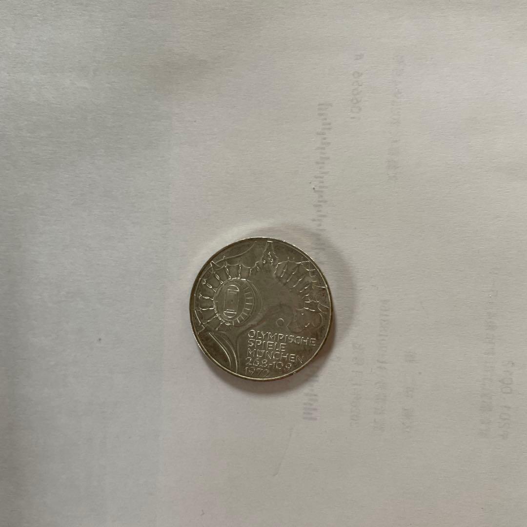1972年ミュンヘンオリピック10マルク銀貨&1964年東京オリンピック銀メダル