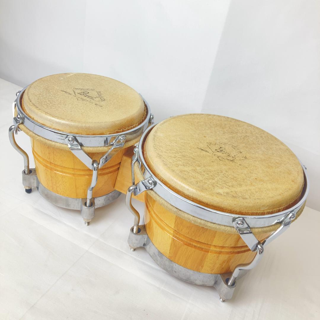 【H412-60-10】ボンゴ ホワイトウッドボンゴ パール 打楽器