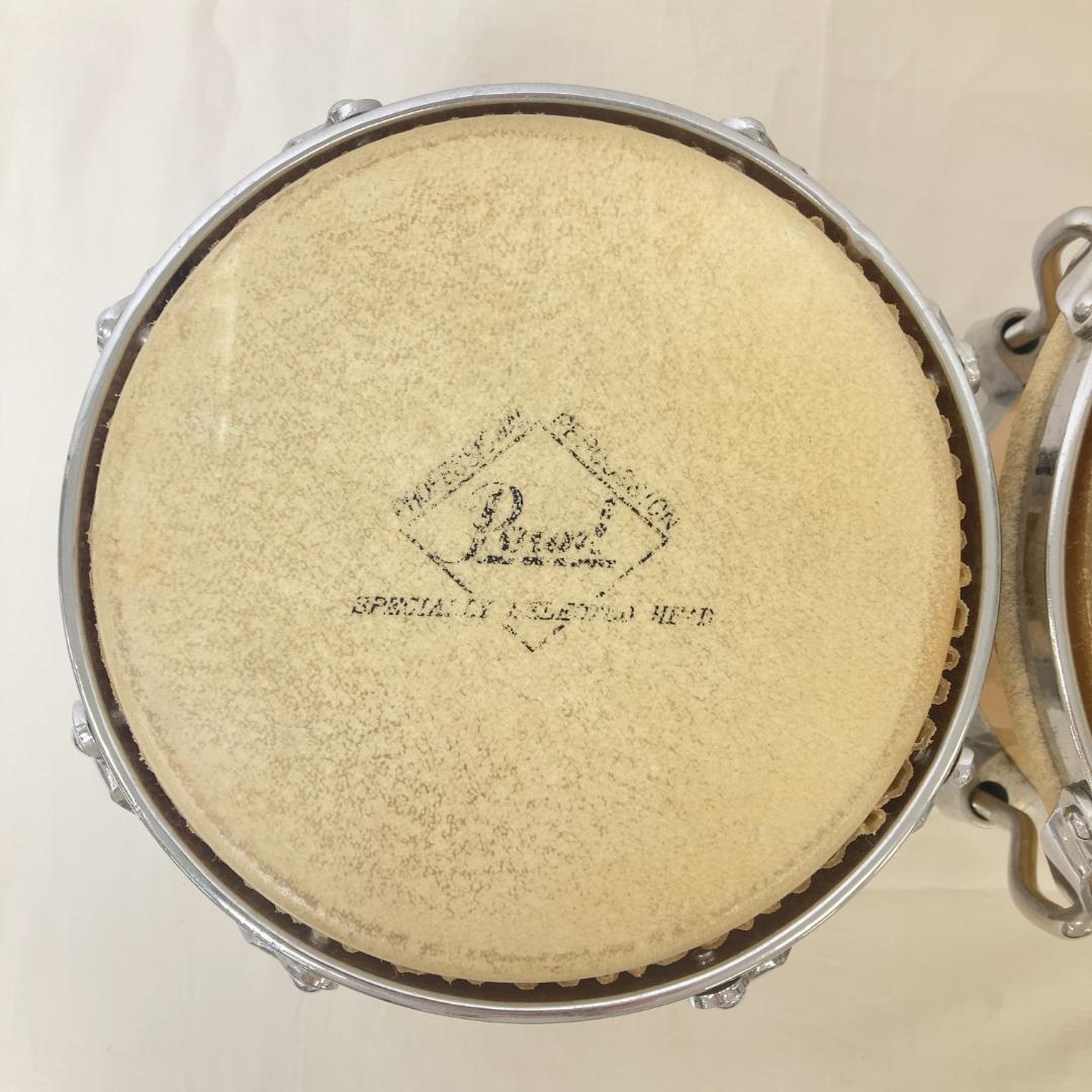 【H412-60-10】ボンゴ ホワイトウッドボンゴ パール 打楽器