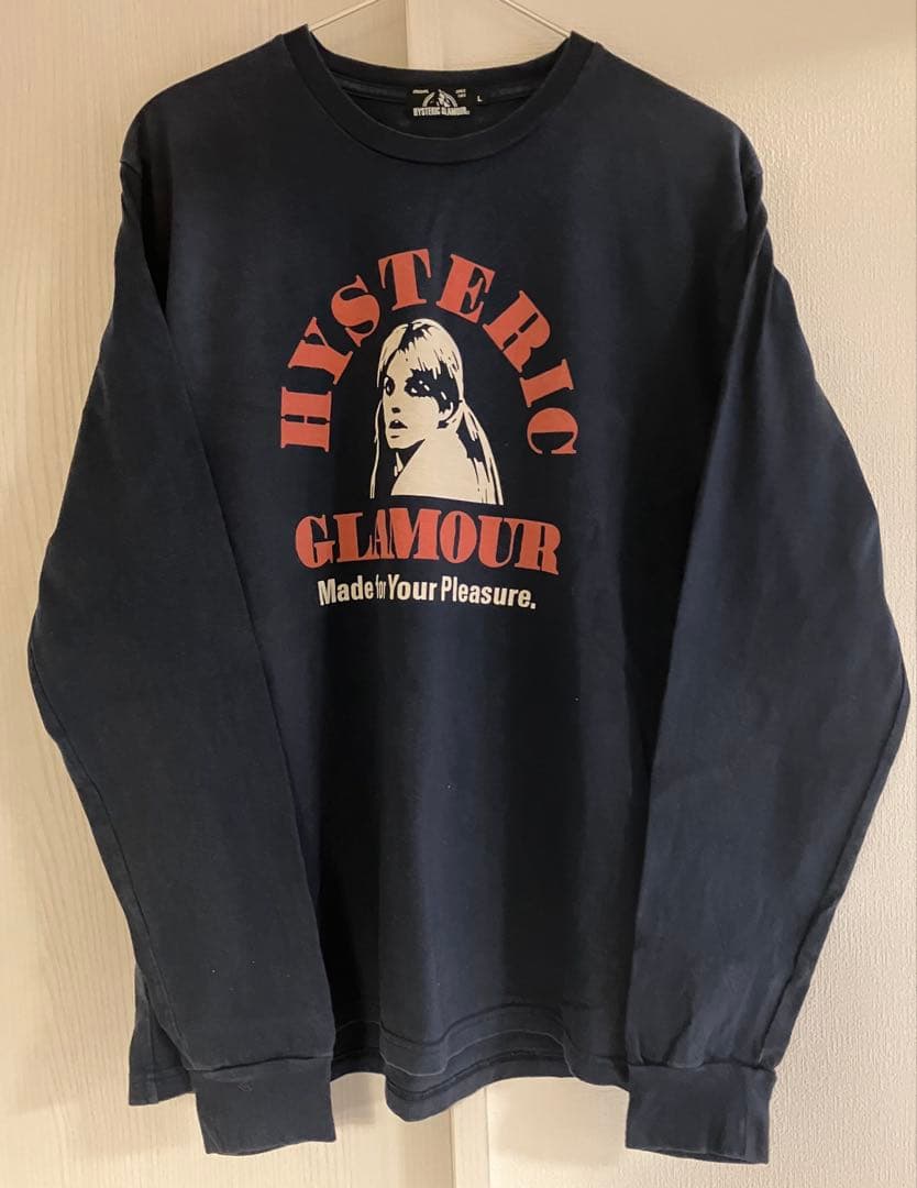 HYSTERIC GLAMOUR 長袖カットソー L ネイビー