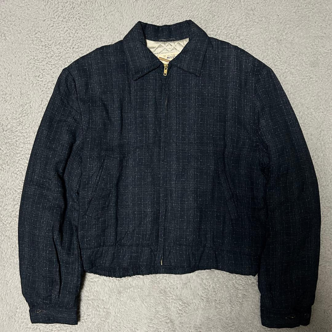 レ*間様 50s ウールギャバジャン 絣 カスリ ロカビリー ミントコンディショ