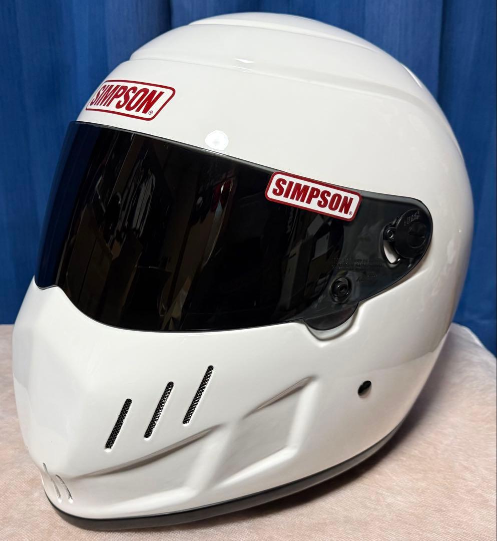 SIMPSON シンプソン RX-10 ヘルメット ホワイト 57cm M相当