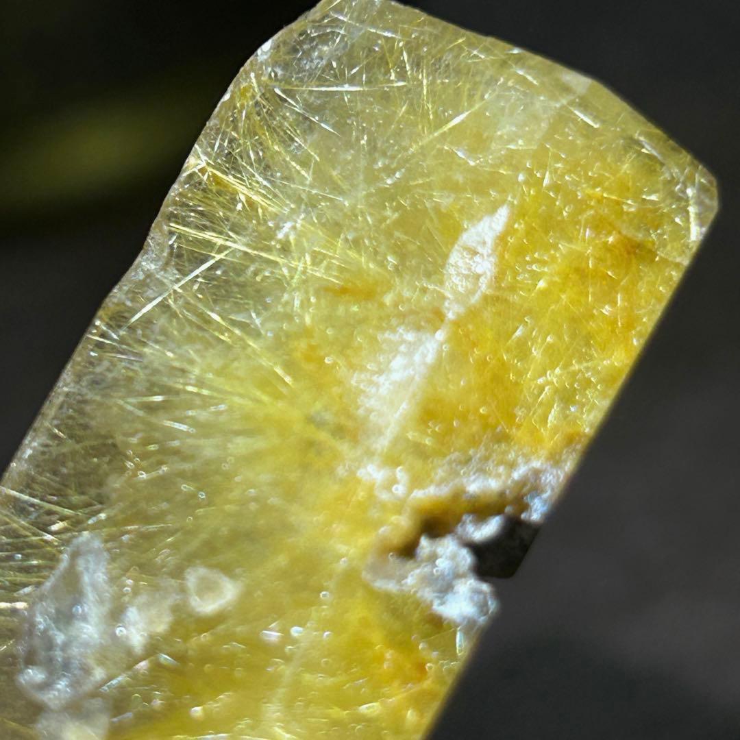 ☆別格高級品！福財大黒秘宝②！ガーデン！太陽　タイチン　ゴールド　ルチル　六角柱