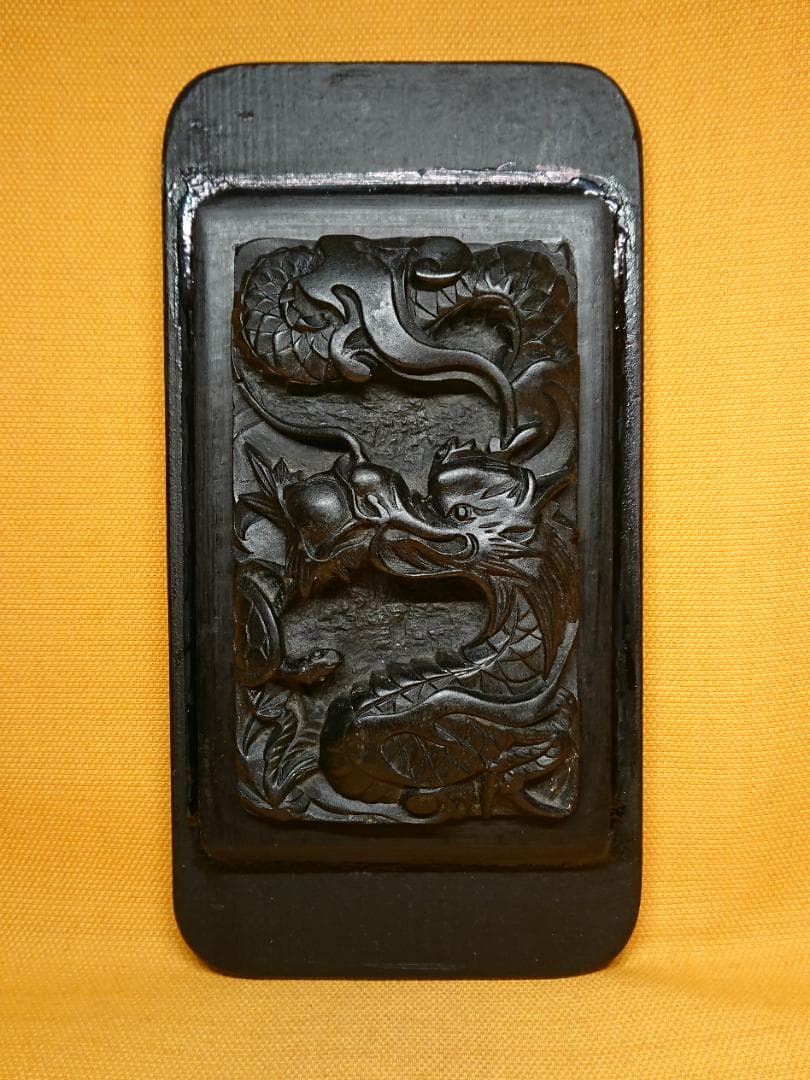 壁掛け　龍　石彫　彫刻　置物　インテリア　工芸品　美術品　A1051