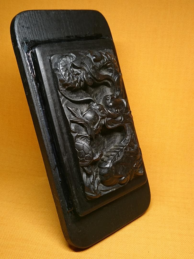 壁掛け　龍　石彫　彫刻　置物　インテリア　工芸品　美術品　A1051