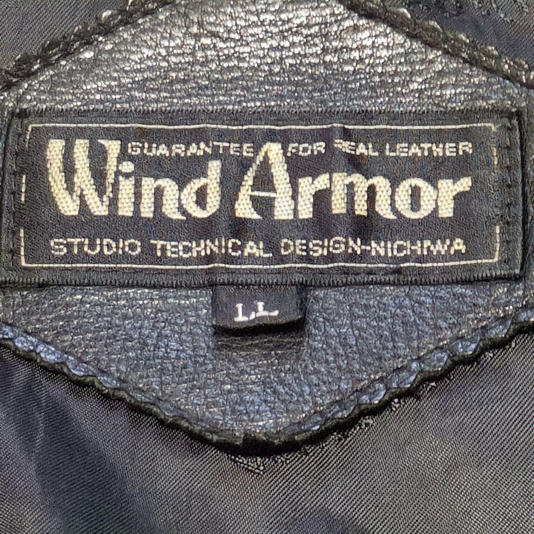 Wind Armor レザージャケット　黒　ニチワレザー