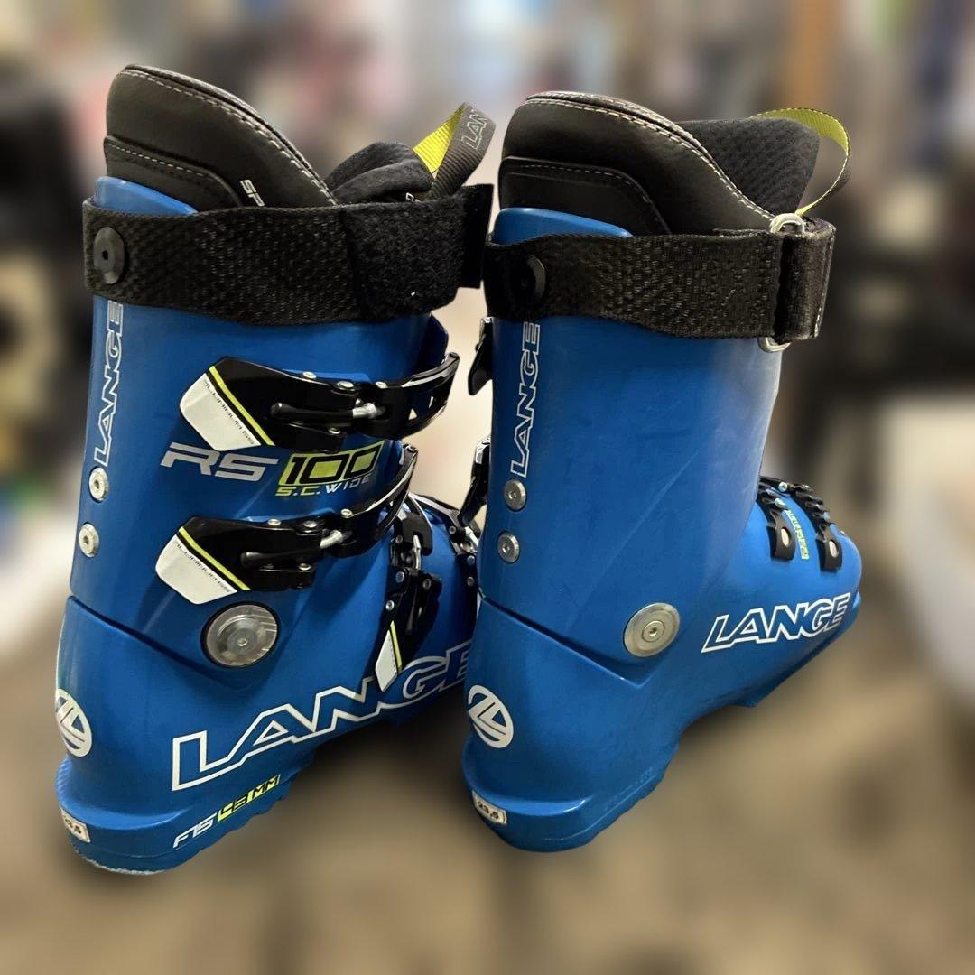 LANGE RS 100 スキーブーツ 女性用 青　整理番号Aカ