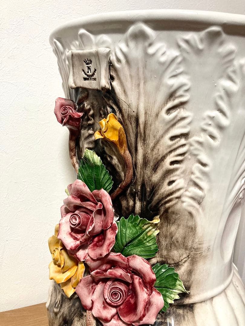 カポディモンテCapodimonte 傘立て 花瓶 ヴィンテージ 大サイズ