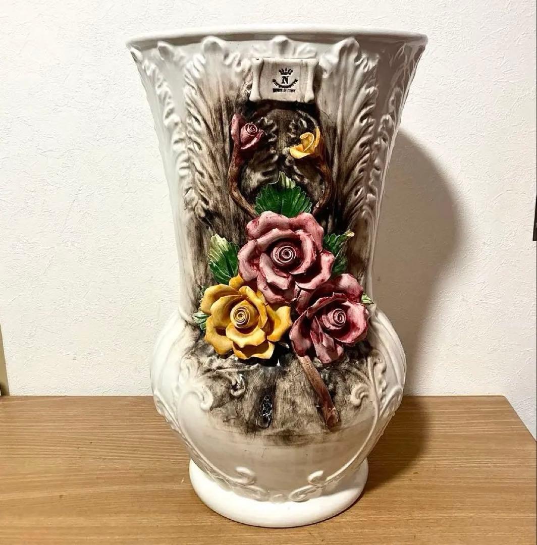 カポディモンテCapodimonte 傘立て 花瓶 ヴィンテージ 大サイズ