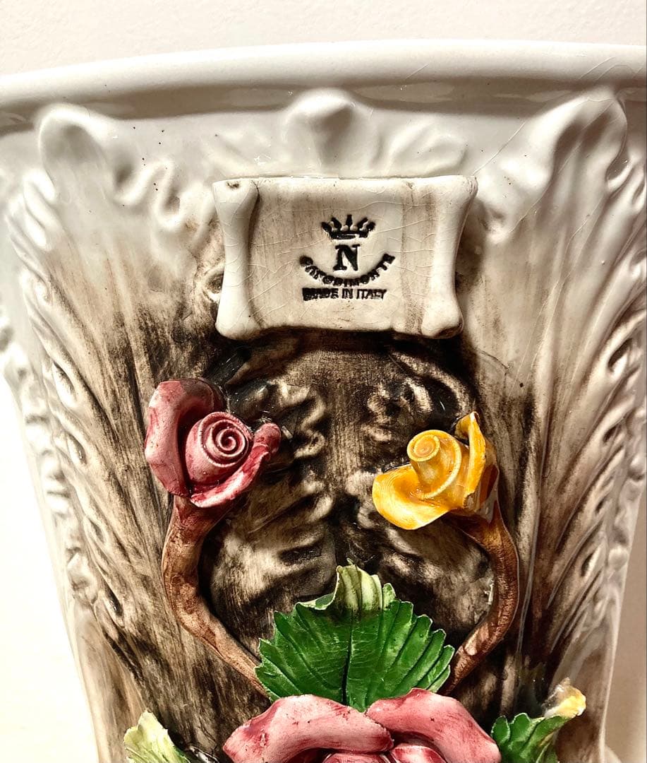 カポディモンテCapodimonte 傘立て 花瓶 ヴィンテージ 大サイズ