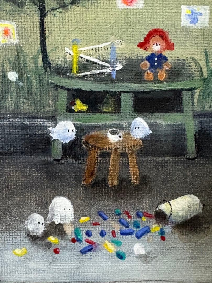 House sitting アクリル画　F3