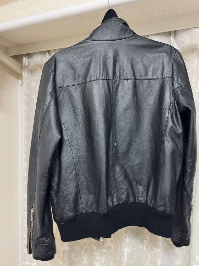 SAINT LAURENT ブラックレザージャケット 40