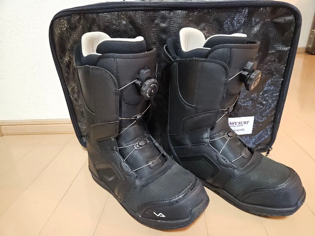 【ブーツケース付き】スノーボードブーツ ブラック 27.5cm ボア