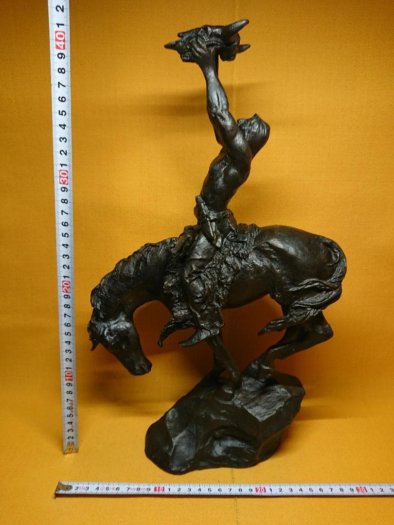 ビンテージ　西洋美術　銅製　彫像　置物　インテリア　工芸品　美術品　A2976