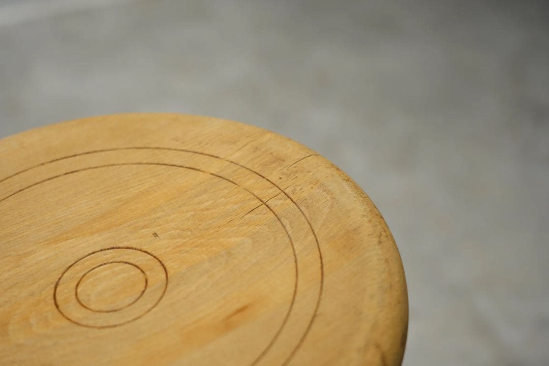 フランス　ビンテージ　木製スツール
