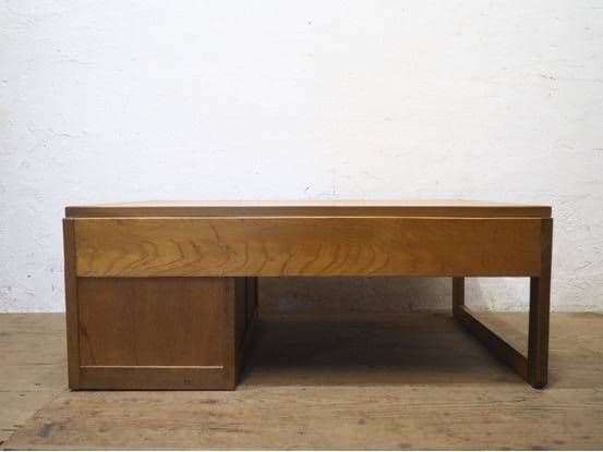 1141 ヴィンテージ　ロータイプの片袖机　文机　展示台　テーブル　レトロ　抽斗