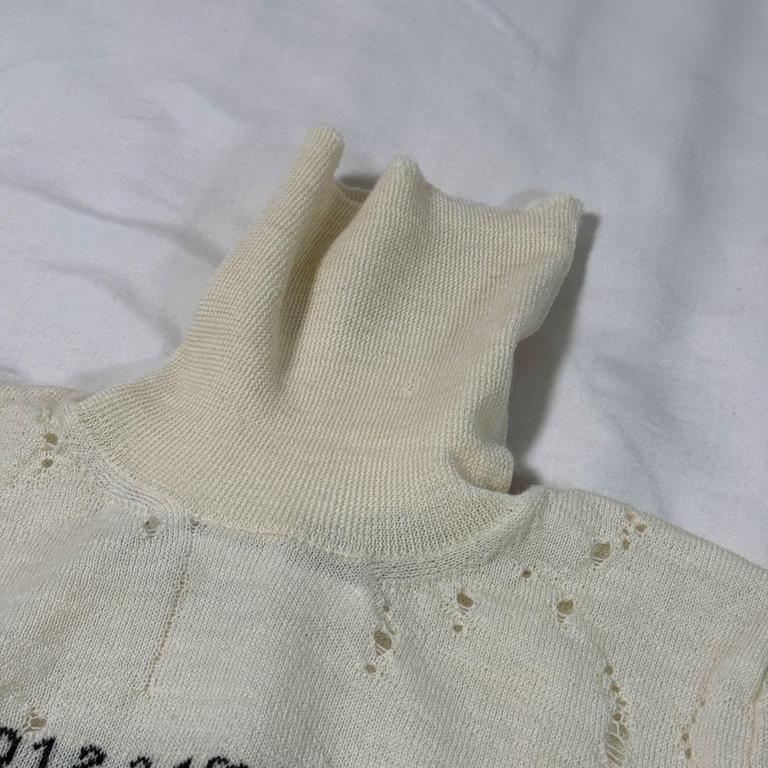 【定価10万】Margiela MM6 タートルネック セーター ホワイト S
